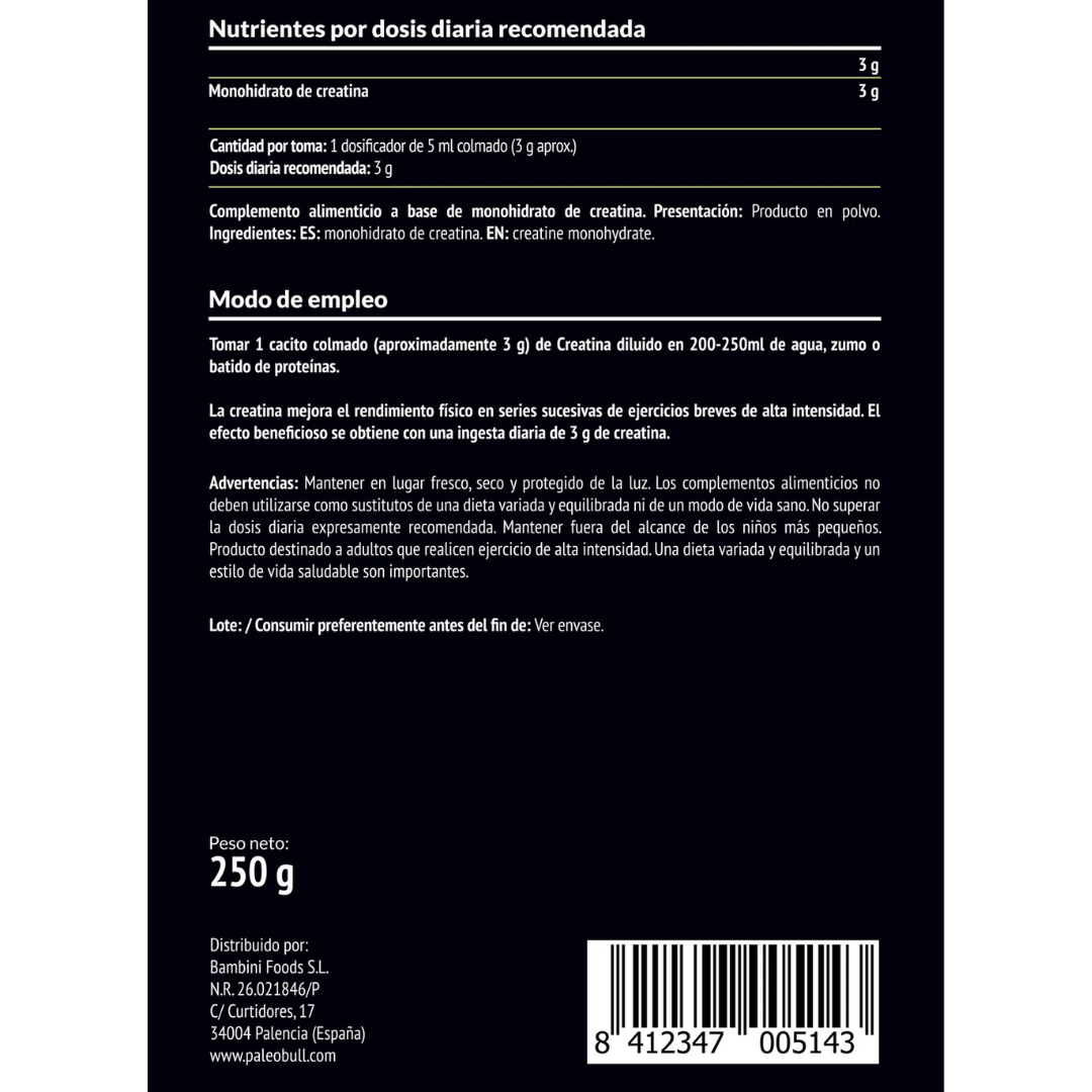 Creatina 200 Mesh 250 g