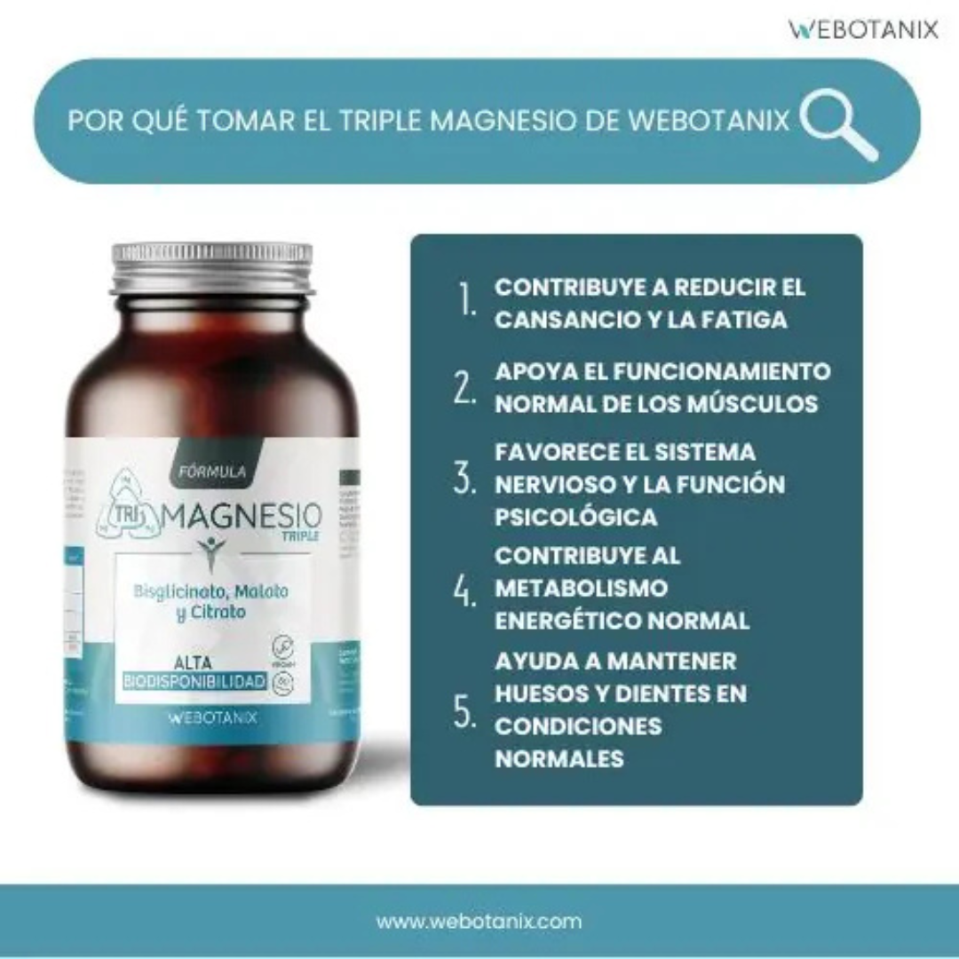Fórmula Triple Magnesio – 60 Cápsulas