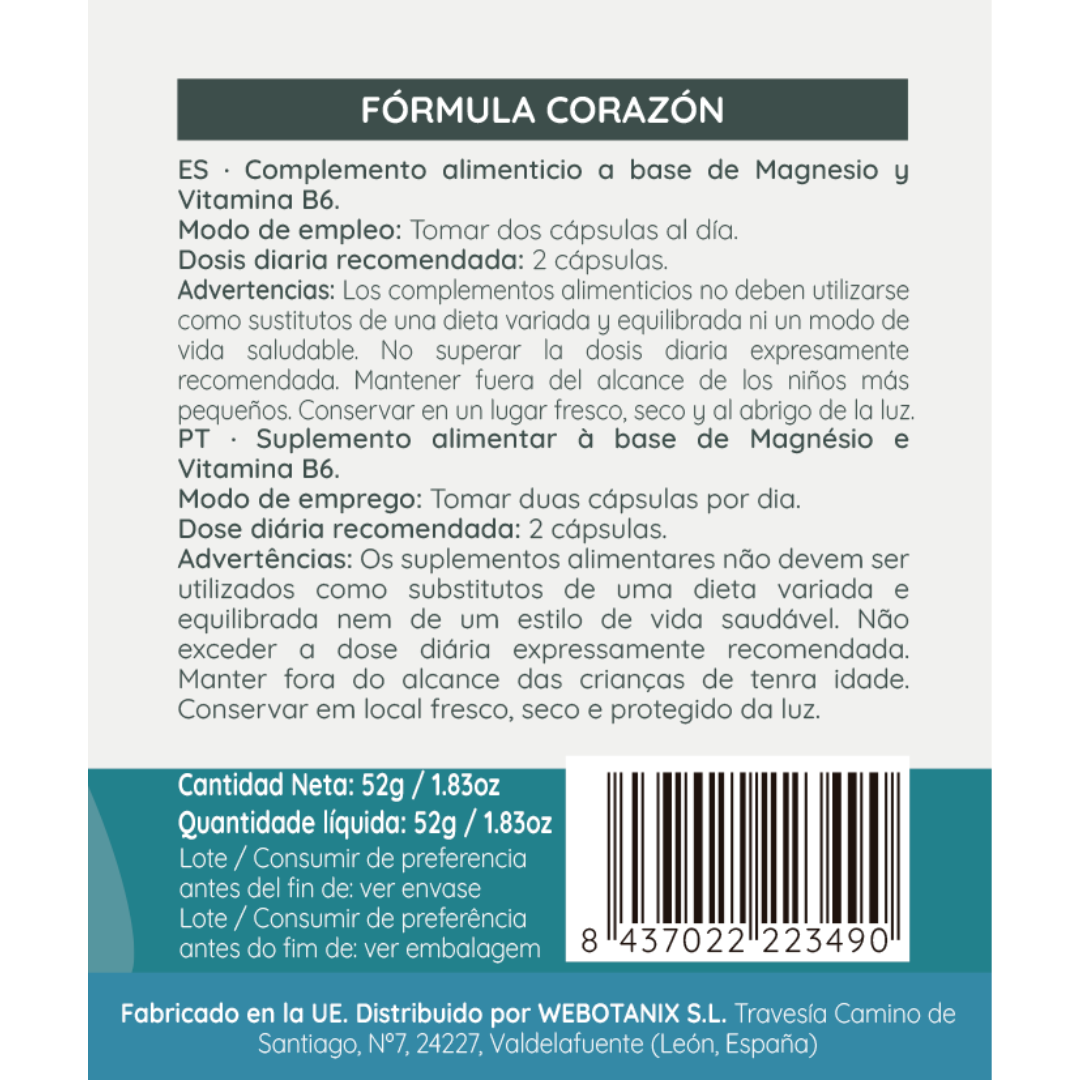 Fórmula Triple Magnesio – 60 Cápsulas