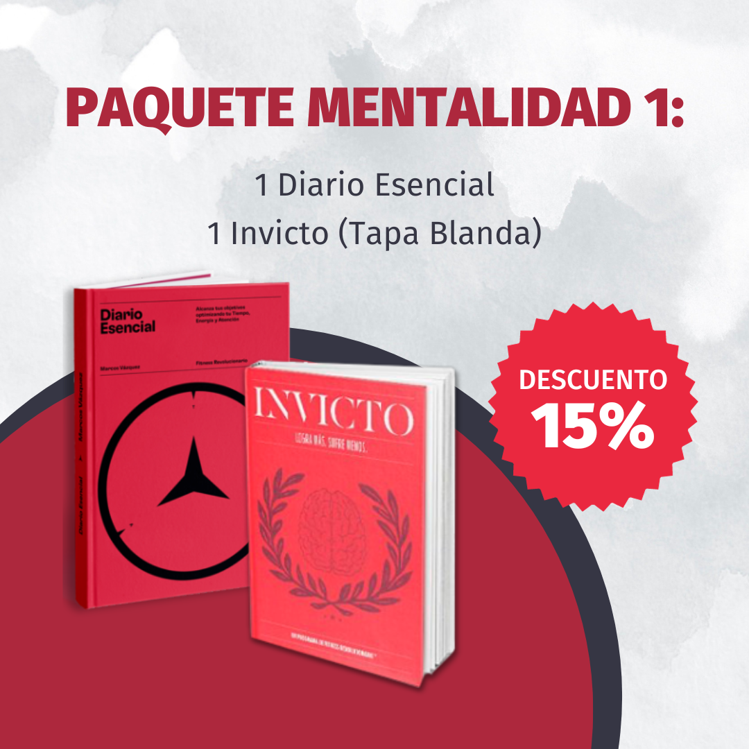 Paquete Mentalidad 1: Diario Esencial + Invicto (Tapa Blanda) – Fitness  Revolucionario