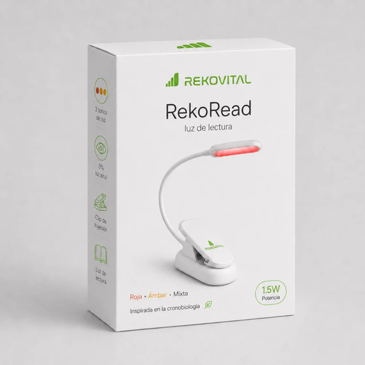 RekoRead | Luz de Lectura de Cronobiología sin Luz Azul