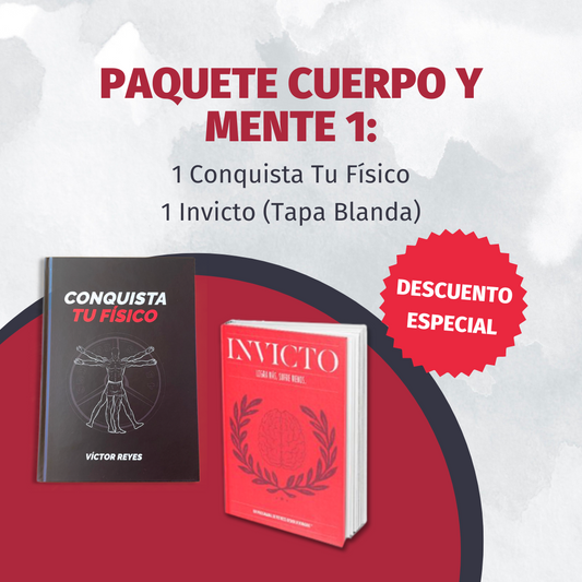 Paquete Cuerpo Y Mente 1: Conquista Tu Físico + Invicto (Tapa Blanda)