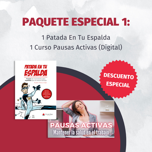 Paquete Especial 1: Patada En Tu Espalda + Curso Pausas Activas (Digital)