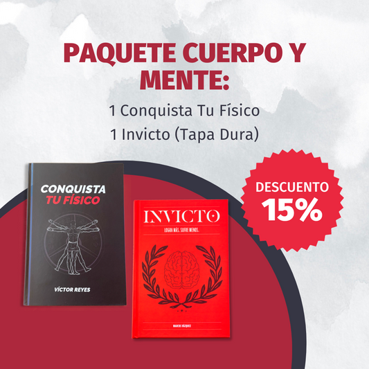 Paquete Cuerpo Y Mente: Conquista Tu Físico + Invicto (Tapa Dura)